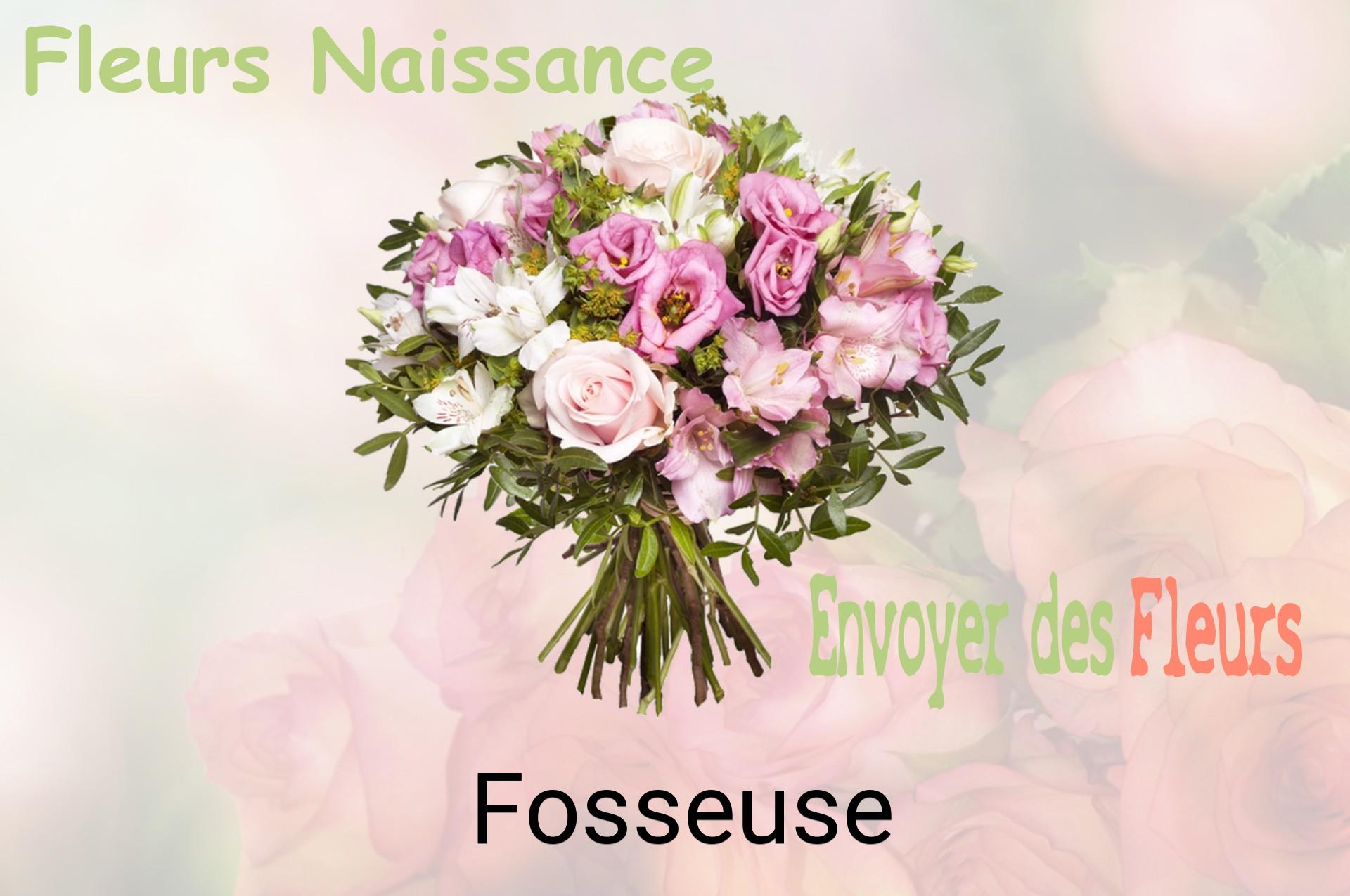 Bouquet de fleurs de naissance livré à Fosseuse